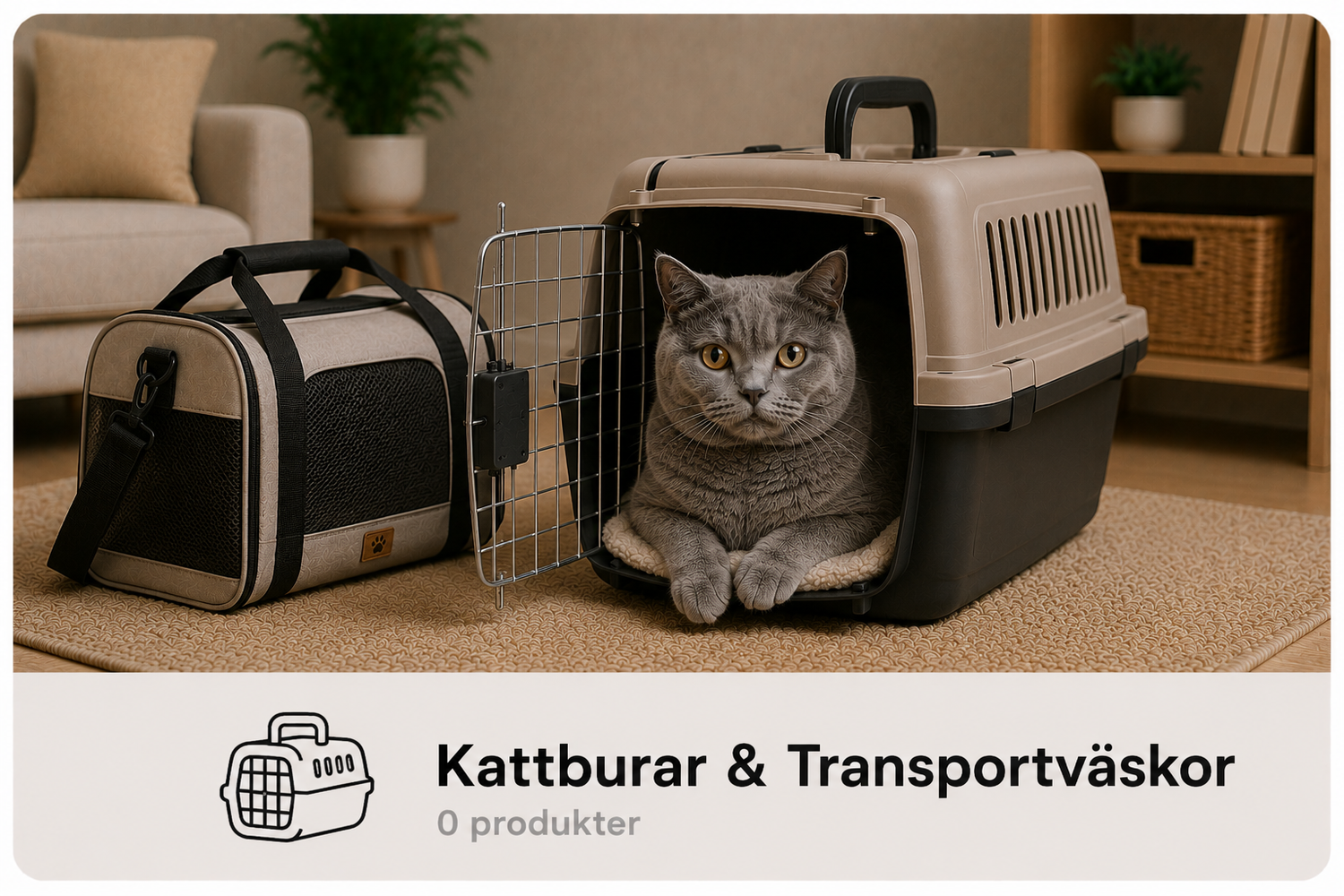 Kattburar & Transportväskor
