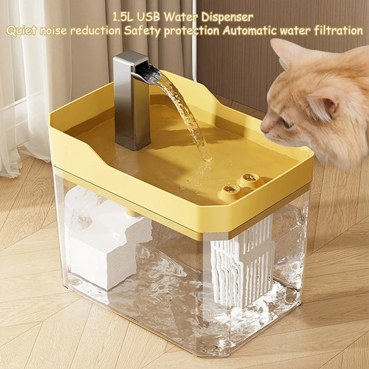 GoldenFlow™ Kattfontän 1.5L