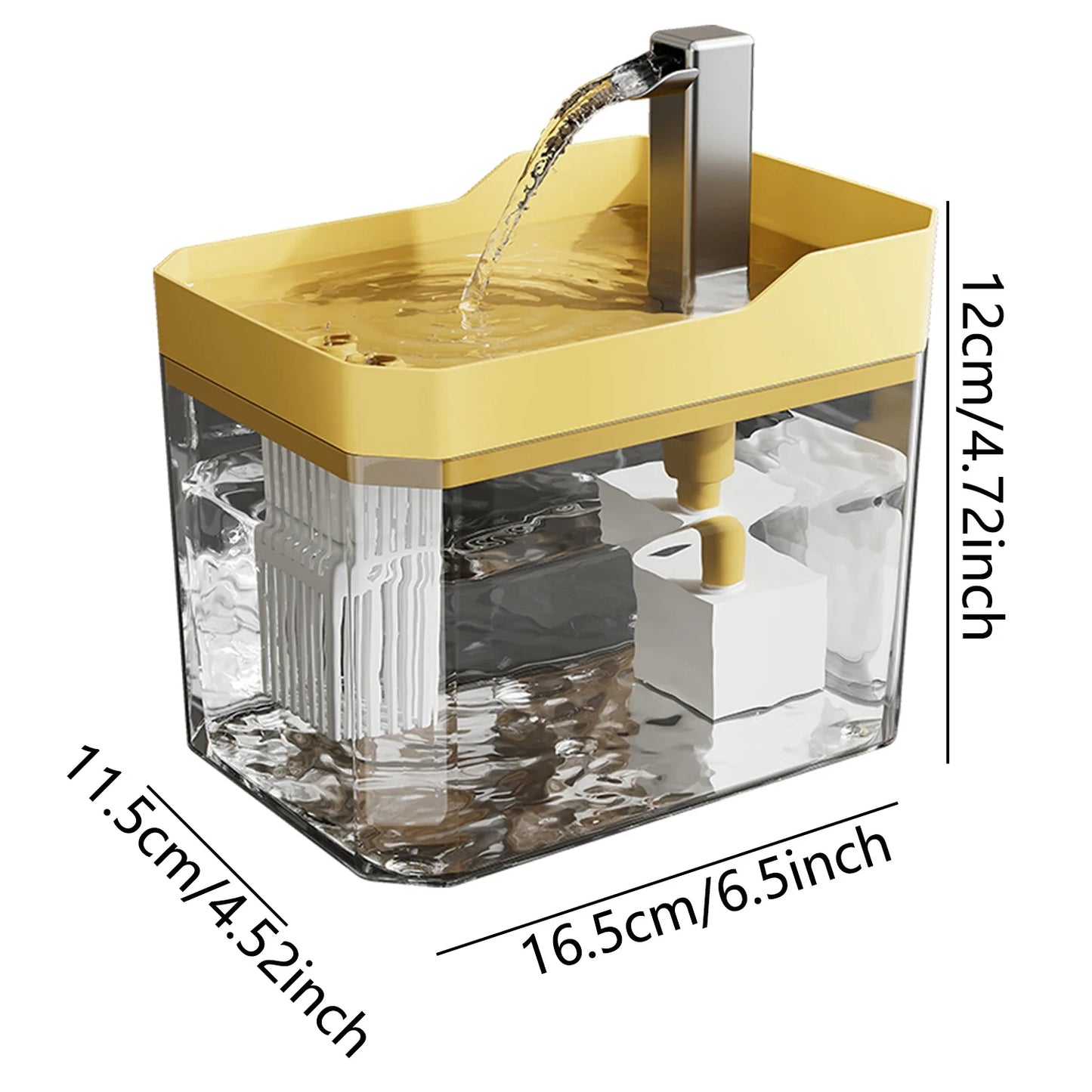 GoldenFlow™ Kattfontän 1.5L